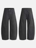 DAXUEN Baggy wide-leg trousers with curved seams