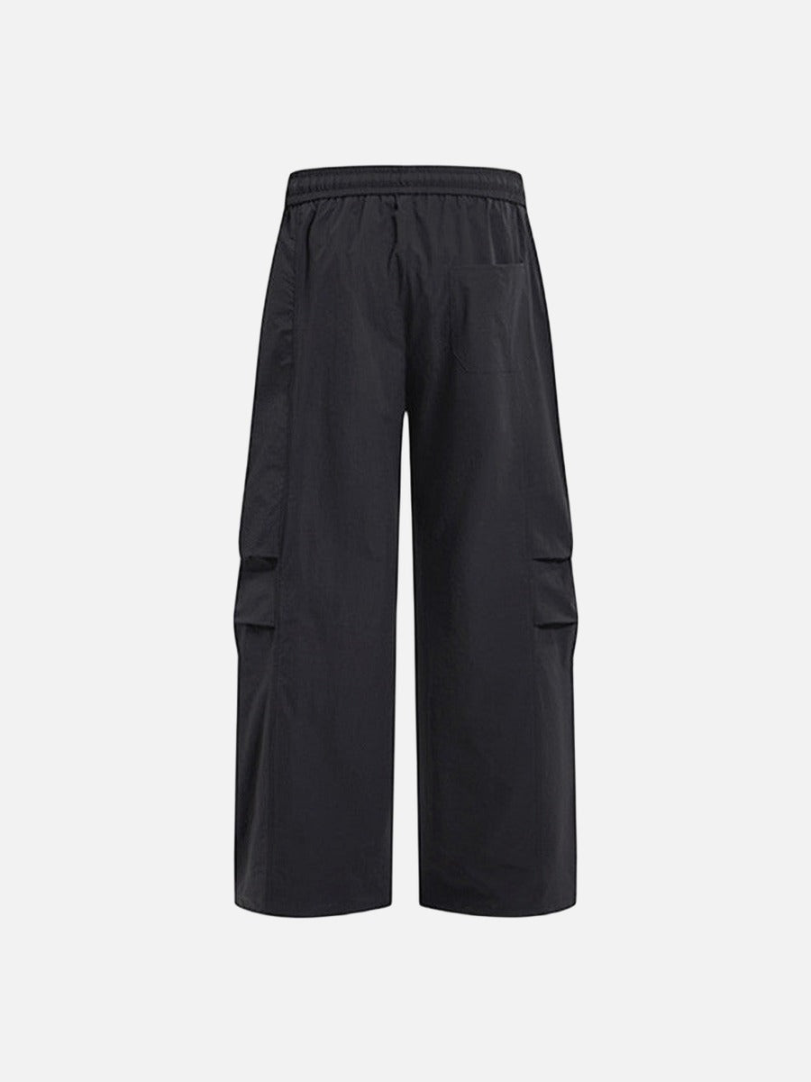 DAXUEN Loose-fitting wide-leg trousers in light grey and black