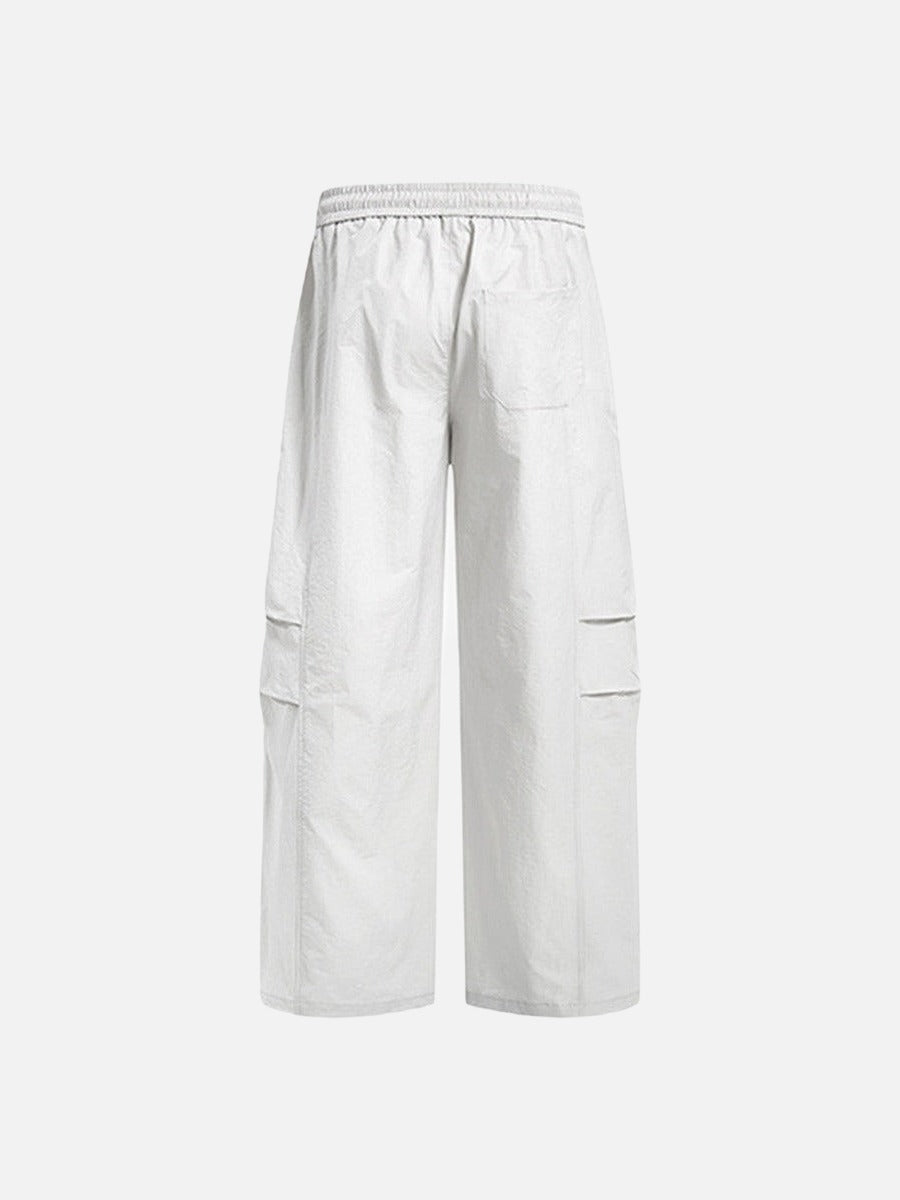 DAXUEN Loose-fitting wide-leg trousers in light grey and black