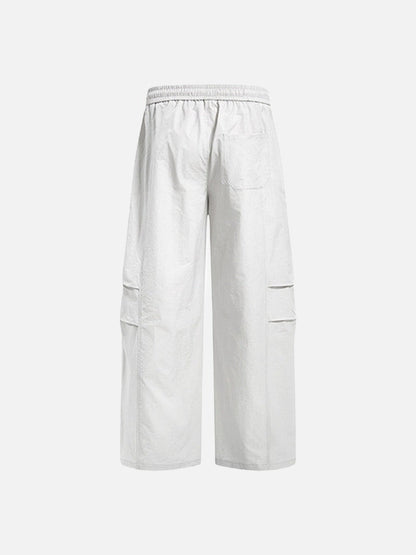 DAXUEN Loose-fitting wide-leg trousers in light grey and black