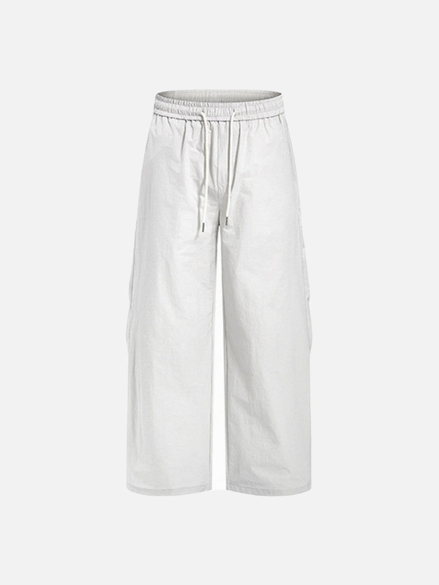 DAXUEN Loose-fitting wide-leg trousers in light grey and black