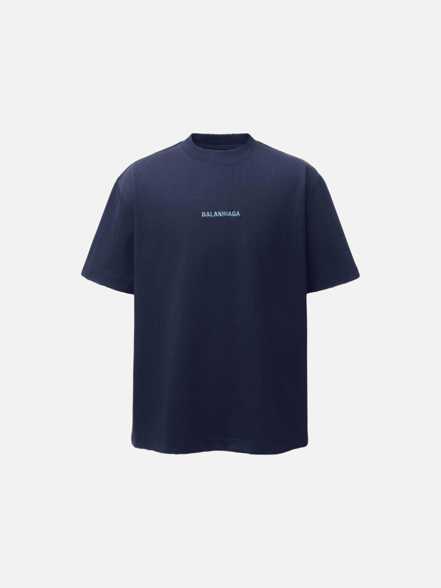 DAXUEN Oversized t-shirt with BALANHIAGA embroidery