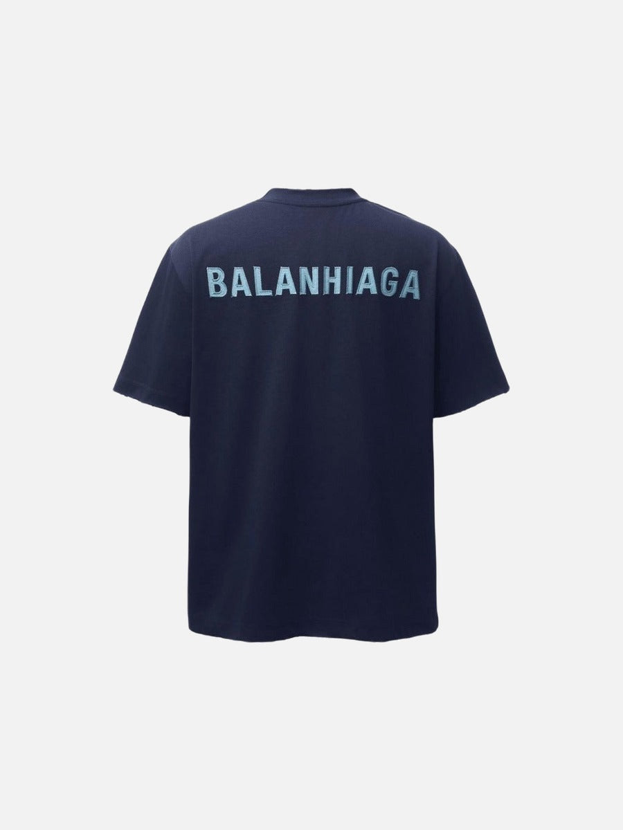 DAXUEN Oversized t-shirt with BALANHIAGA embroidery