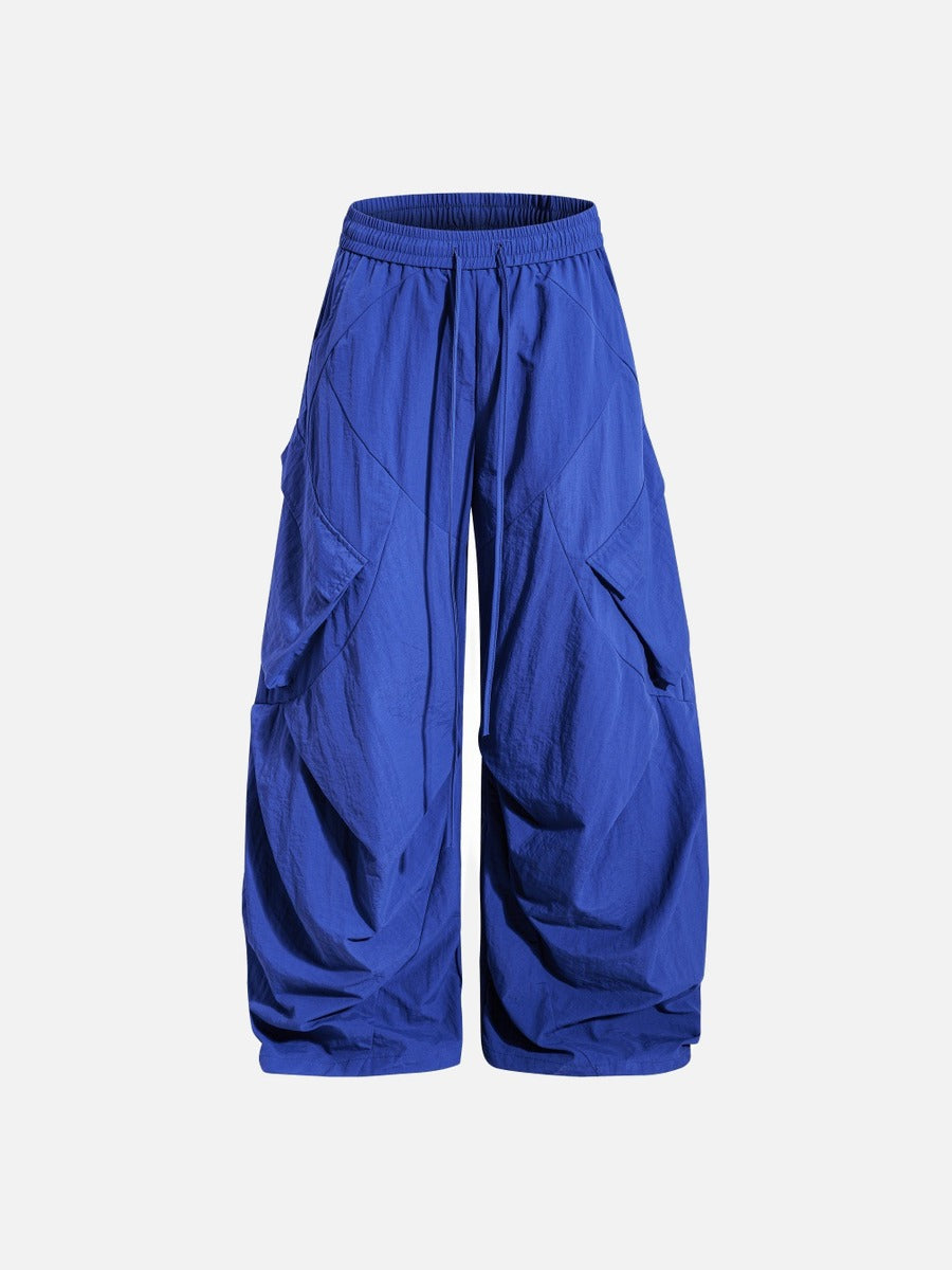 DAXUEN Oversized wide-leg cargo pants with graphic design