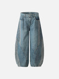 DAXUEN Pair of oversized wide-leg balloon-style denim pants