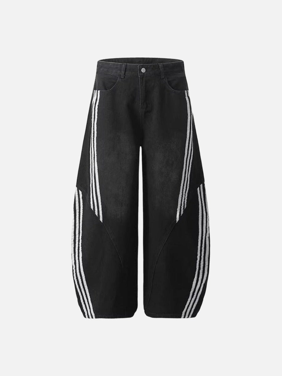 DAXUEN Pair of oversized wide-leg balloon-style denim pants