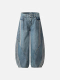 DAXUEN Pair of oversized wide-leg balloon-style denim pants