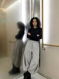 Balloon Effect Track Pants — Casual Trousers