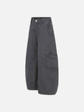 DAXUEN Wide-leg balloon-leg cargo pants in olive green and charcoal grey