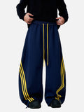 DAXUEN black balloon leg striped casual pants