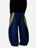 DAXUEN black balloon leg striped casual pants