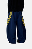 DAXUEN black balloon leg striped casual pants