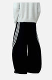 DAXUEN black balloon leg striped casual pants