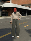 DAXUEN Wide-leg trousers with a balloon silhouette — model photo