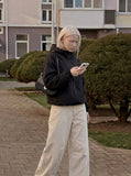 DAXUEN Wide-leg trousers with a balloon silhouette — model photo