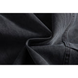 DAXUEN muted brown-grey balloon-leg washed cotton trousers