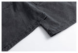 DAXUEN muted brown-grey balloon-leg washed cotton trousers