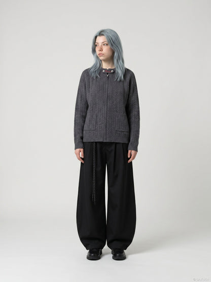 DAXUEN Wide-leg trousers with balloon silhouette — model photo