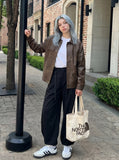 DAXUEN Wide-leg trousers with balloon silhouette — model photo