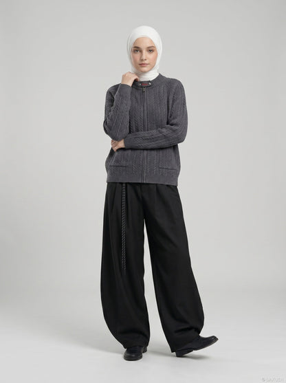 DAXUEN Wide-leg trousers with balloon silhouette — model photo