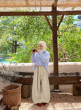 DAXUEN Wide-leg trousers with balloon silhouette — model photo