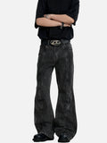 DAXUEN charcoal grey wide-leg denim jeans