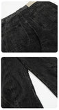 DAXUEN charcoal grey wide-leg denim jeans