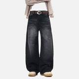 DAXUEN Wide-leg denim jeans with a balloon-like silhouette