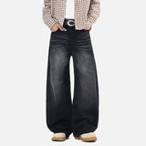 DAXUEN Wide-leg denim jeans with a balloon-like silhouette
