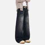 DAXUEN Wide-leg denim jeans with a balloon-like silhouette