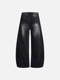 DAXUEN Wide-leg denim jeans with a balloon-like silhouette