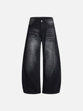 DAXUEN Wide-leg denim jeans with a balloon-like silhouette