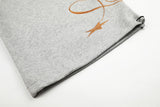 DAXUEN navy oversized ballooned sweatpants with animal embroidery