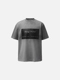 DAXUEN Distressed graphic t-shirt with raw edges