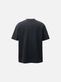 DAXUEN Distressed graphic t-shirt with raw edges