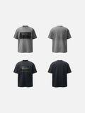 DAXUEN Distressed graphic t-shirt with raw edges