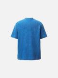 DAXUEN Black and blue Bang Ouluo graphic short-sleeved T-shirt