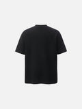 DAXUEN Black and blue Bang Ouluo graphic short-sleeved T-shirt