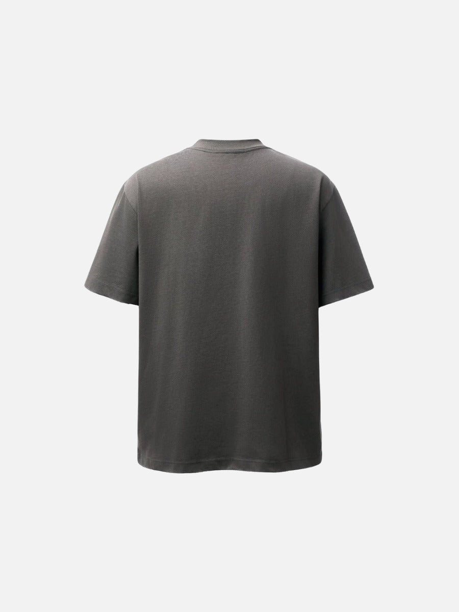 DAXUEN Distressed graphic T-shirt with human silhouette