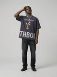 DAXUEN Oversized short-sleeve t-shirt with graphic print — model photo