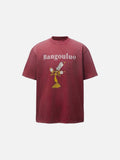DAXUEN Oversized short-sleeve t-shirt with graphic print