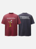 DAXUEN Oversized short-sleeve t-shirt with graphic print
