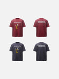 DAXUEN Oversized short-sleeve t-shirt with graphic print