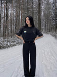 DAXUEN BANGOULUO oversized graphic T-shirt — model photo