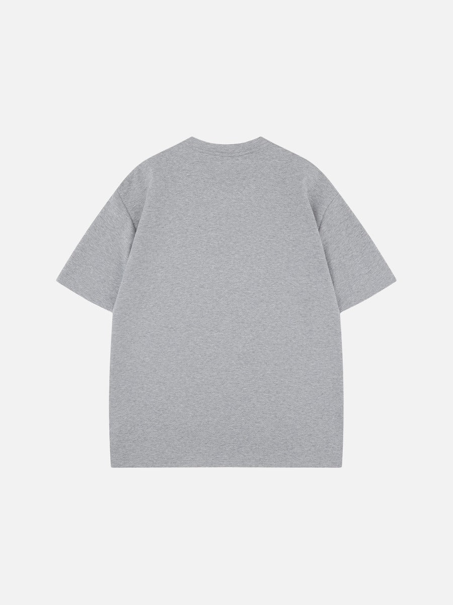 DAXUEN BANGOULUOU Graphic T-Shirt with floral and cartoon prints