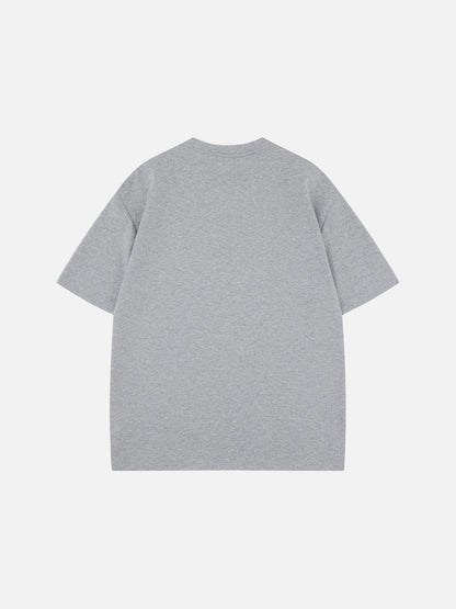 DAXUEN BANGOULUOU Graphic T-Shirt with floral and cartoon prints