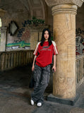 Baggy Barbed Wire Cargo Jeans