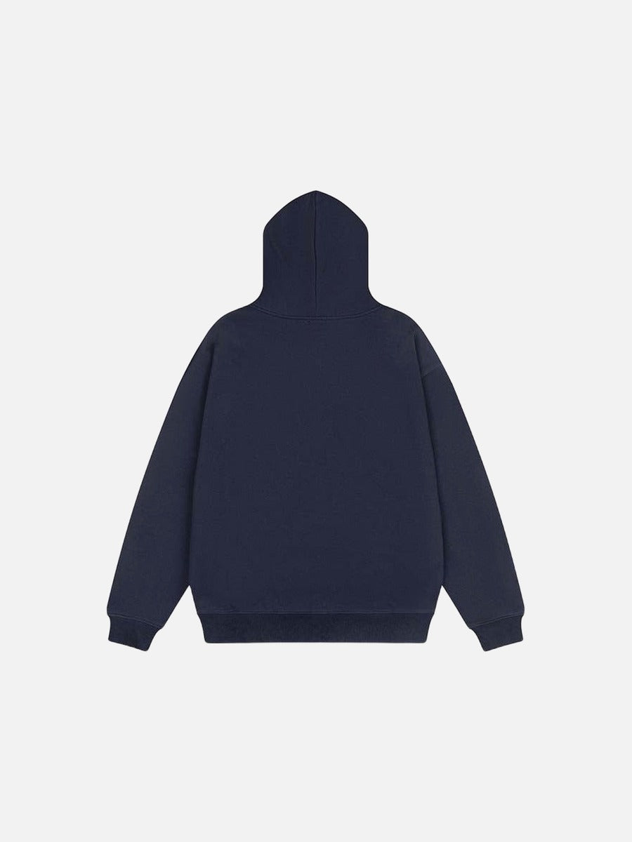 DAXUEN Bastiar K graphic full-zip hooded sweatshirt