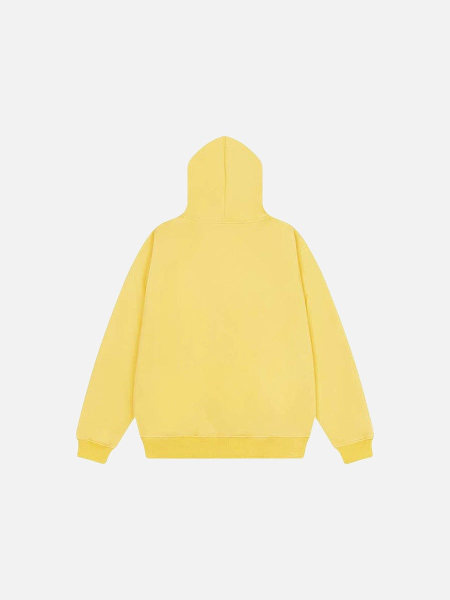 DAXUEN Bastiar K graphic full-zip hooded sweatshirt