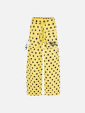 DAXUEN Wide-leg casual pants with polka dot print